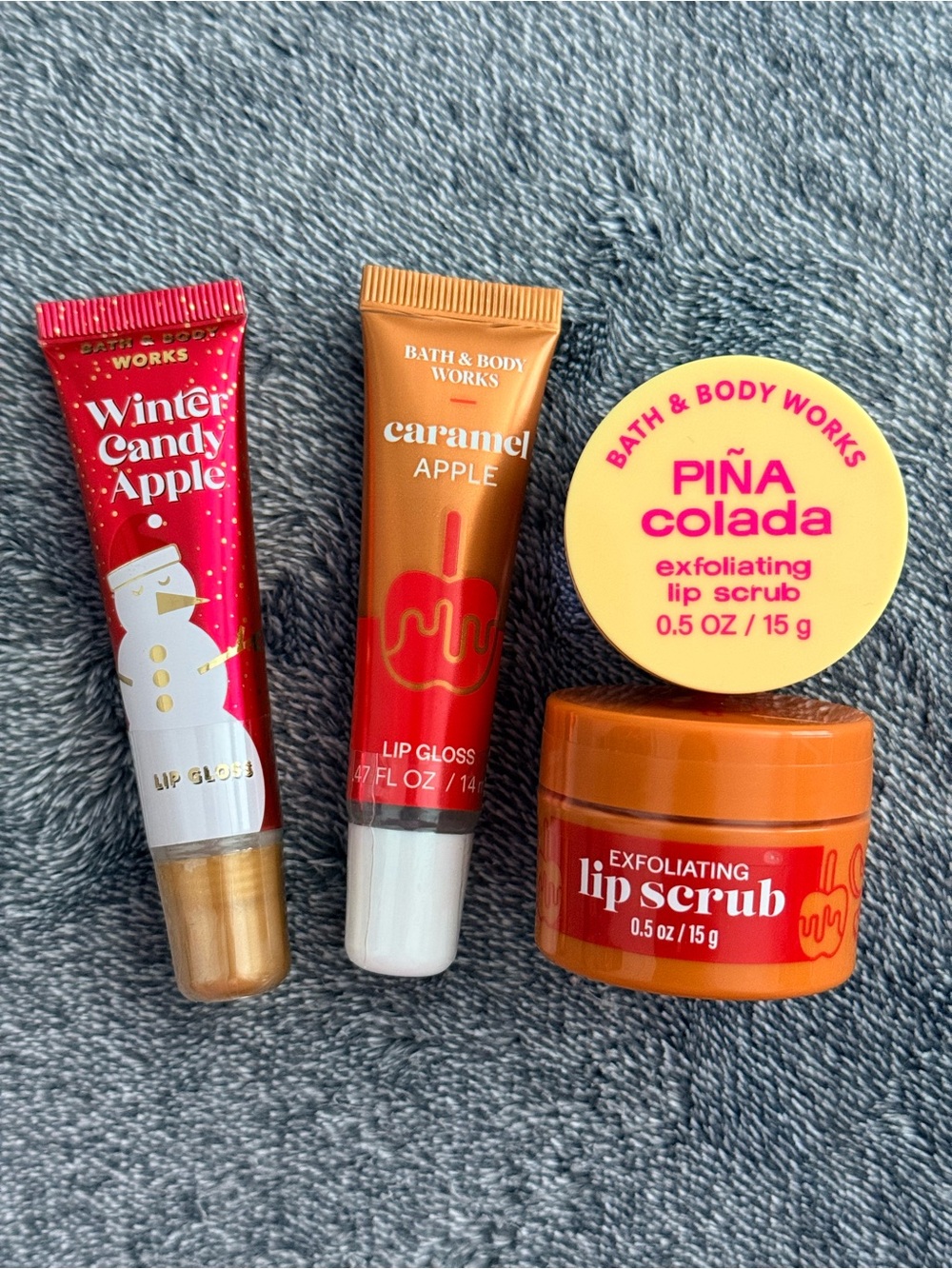 Bath and body works 4 piece lip care bundle
